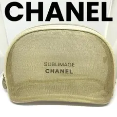 【希少】シャネル サブリマージュ CHANEL 半月ポーチ メッシュ ノベルティ