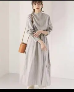 KBF / BACKオープンストライプワンピース