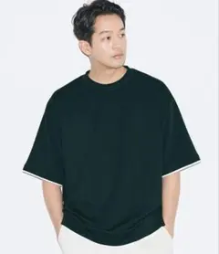 coca ライトエンボスレイヤード風半袖Tシャツ