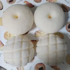 スクイーズ用スポンジ　スクイーズ手作り　ハンドメイド　ドーナツ　メロンパン