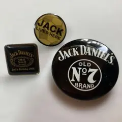 JACK DANIEL'S ピンバッジ 缶バッジ 3点セット