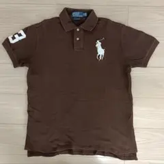 【Polo by Ralph Lauren】半袖ポロシャツ ブラウン Mサイズ