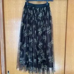 花柄シフォンロングスカートのサムネイル