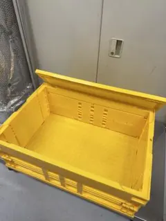 折りたたみ式コンテナボックス 5個セットイエロー 収納ケース