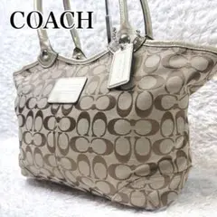 COACH Signature Bleeker Tote Gold Bag