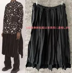 COMMEdesGARCONS コムデギャルソンプリーツスカート　ブラック コムデギャルソン ガールCOMME des GARCONS GIRL ウールギャバ