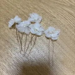 花モチーフ ヘアピン 5本セット