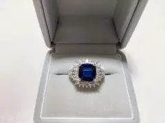 平成レトロ ヴィンテージ 銀SILVER 925刻印 指輪 アクアマリン パヴェ