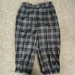 Y422 チェック柄カジュアルパンツ