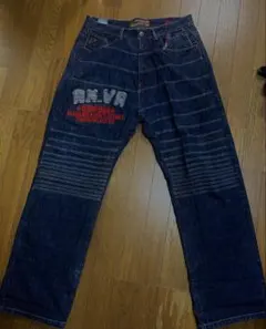 Akademiks デニムパンツ 34インチ刺繍 archive00s y2kのサムネイル