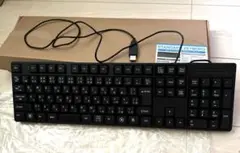 【新品未使用】スタンダード109日本語USBキーボード　テンキー付