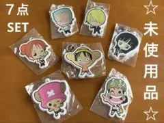 未使用　ワンピース ログコレクション　特典　ラバーキーホルダー　７点セット