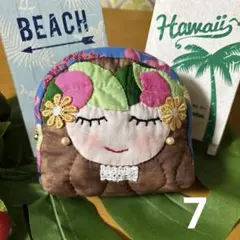 ハワイアンキルトポーチ❣️フラガール❣️ リーフちゃん