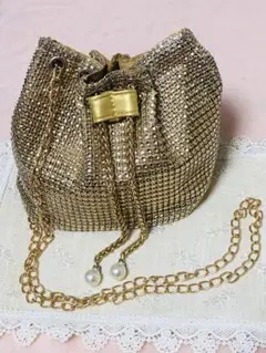 ゴールドパーティーバッグ