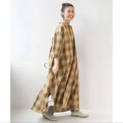 relume PENDLETON ペンドルトンSMU チェックロングワンピース