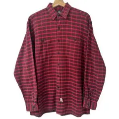 【極美品】RRL ダブルアールエル 王道ブロックチェック ネルシャツ M 赤黒のサムネイル