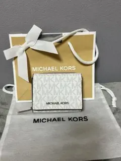 ✤MICHEAL KORS ✤ 極美品マイケルコース 三つ折り財布 ミニホワイト