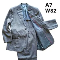 美品✨Ｊ.PRESS ヘリンボーン柄 ビジネススーツ ウール A7 W82 XL