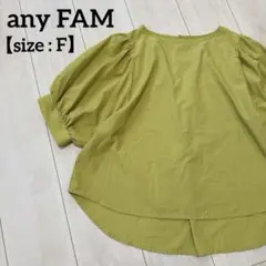 【any FAM】 フリーサイズ　ブラウス　エニィファム　マスタード　イエロー