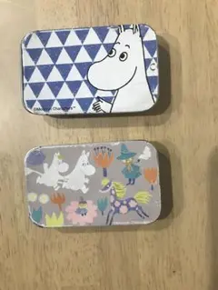 ムーミンキャラクター 缶ケース 2個セット