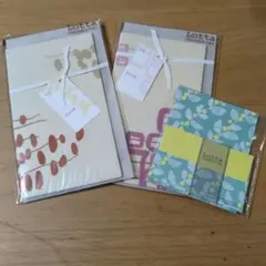 Lotta 植物モチーフ レターセット メッセージカード　ロッタヤンスドッター