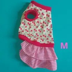 犬服　ハンドメイド　スカート付きタンクトップ　Mサイズ