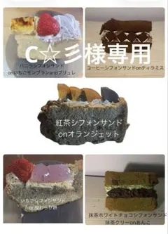 C☆彡様専用　おやつ便　シフォンケーキサンド　チーズケーテリーヌ