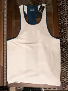 新品 X-VEATM タンクトップ ホワイト/ネイビー