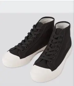 UNIQLO キャンバス ハイカットスニーカー ブラック 23.0cmのサムネイル