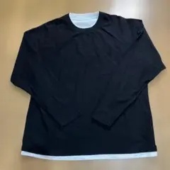 WIGO STANDARD ブラック L ポケット付き長袖カットソー