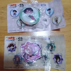 灰原哀チャーム＆服部平次缶バッジ セット くら寿司×名探偵コナン2026