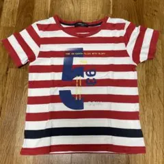 COMME CA ISM ボーダーTシャツ 110A