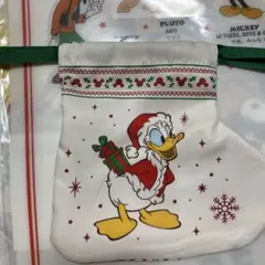 ディズニーストア　クリスマス　シークレット巾着　ドナルドダック