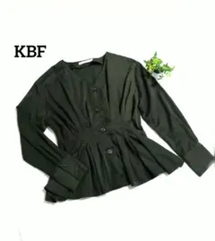 KBF 長袖ブラウス カーキ系