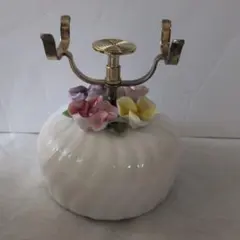 【昭和レトロ】テレホンレスト オルゴール 受話器置き 陶花 愛の讃歌 動作未確認のサムネイル