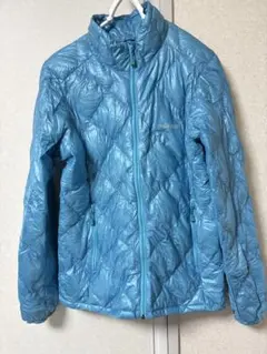mont-bell 水色 ダウンジャケット 収納袋付き
