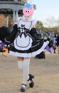 Re:ゼロから始める異世界生活 レム コスプレ衣装 ウィッグ付 - メルカリ