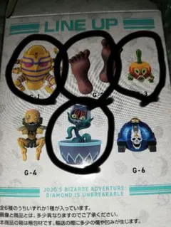 一番くじ　ジョジョの奇妙な冒険　G賞　デスクトップマスコット　4種
