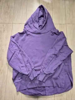 CLOCHE フード付きパープルスウェット