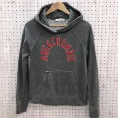 Y2K Abercrombie&Fitch ロゴ ワッペン スウェット パーカー