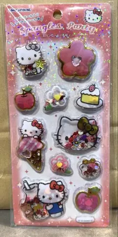 ハローキティ　スパンコールパーティ　カプセルシール