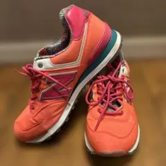 New Balance オレンジ スニーカー　574 海外モデル　26cm