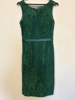 TADASHI SHOJI 花柄刺繍ドレス グリーン サイズ0 - メルカリ