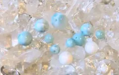 ラリマー　マザーオブパール　まとめ売り　天然石　粒売り　ハンドメイド素材