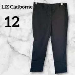 美品✨LIZ Claiborne【12】ブラック カジュアルパンツ