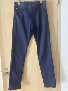 THE SHOP TK ワールド メンズ テーパードパンツ ネイビー Mサイズ
