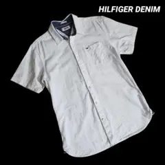 HILFIGER DENIM カラーネップ混・しっかり生地・半袖シャツ85539のサムネイル