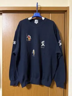 SINACOVA　Lupo di Mare　刺繍ネイビー　トレーナー　スウェット