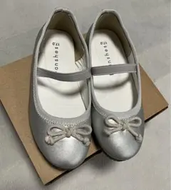 BRANSHESバレエシューズ　17cm シルバー