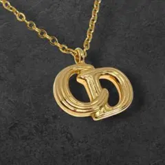 vintage Dior ディオール CDロゴ ネックレス ゴールド 131